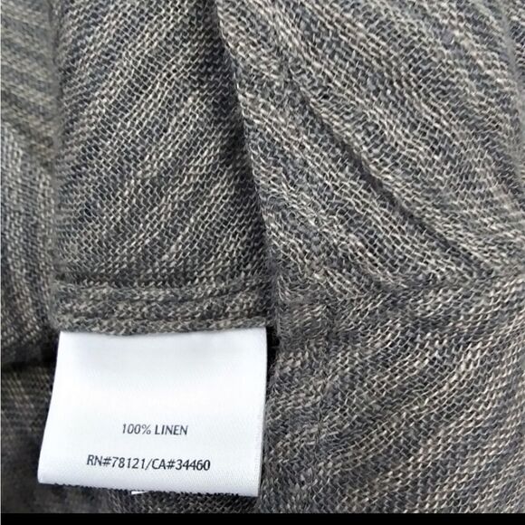 Eileen Fisher Linen Flowy Tunic Top - Picture 3 of 10